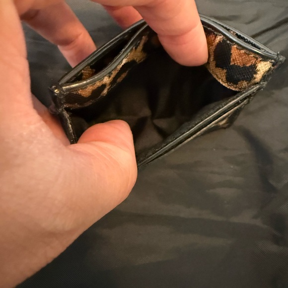 Coach Leopard Print Card Holder 4x3 in. EUC - Picture 9 of 10